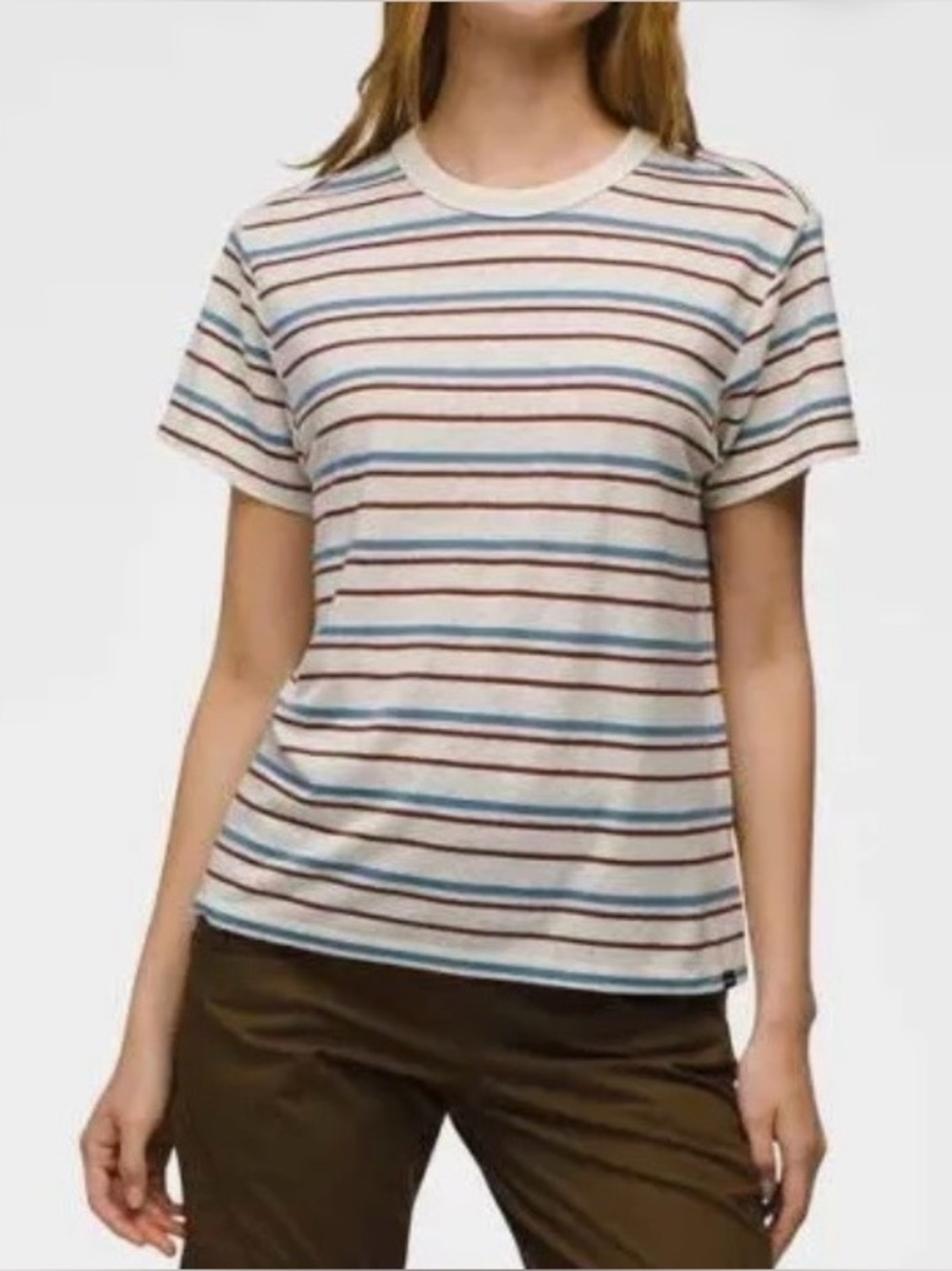 PrAna new Cozy Up T shirt women’s medium hemp blend